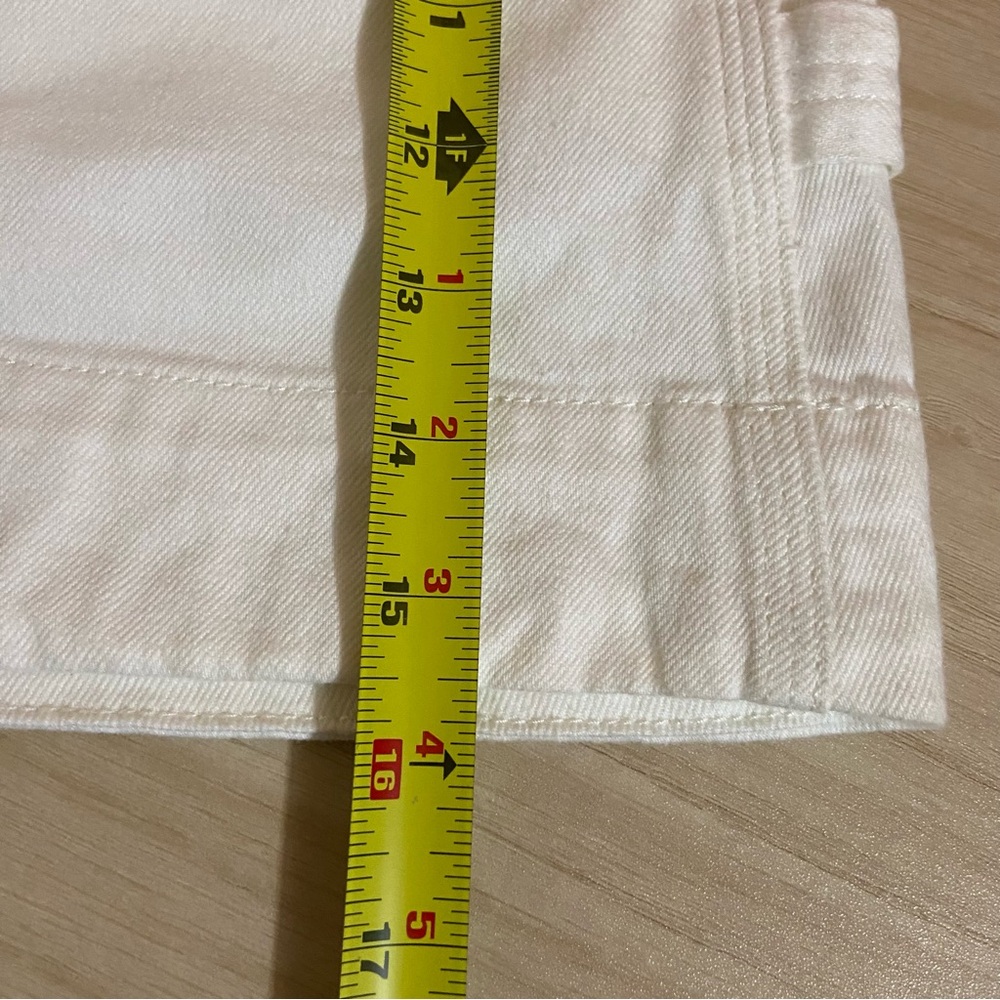 Lee Heritage White Denim Mini Skirt High Rise Stretch Western Cowgirl Size 10 - Picture 5 of 11